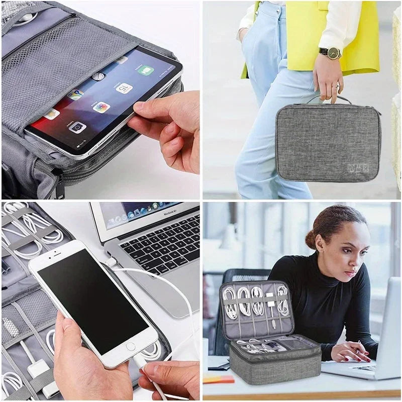 Portable Travel Cable Storage Bag