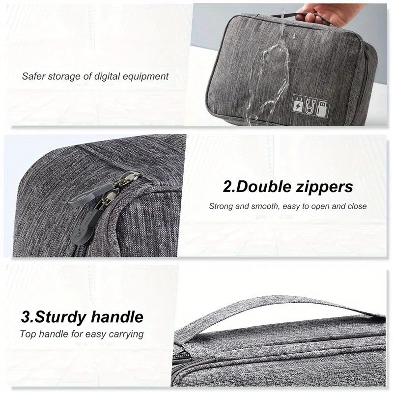 Portable Travel Cable Storage Bag