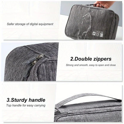 Portable Travel Cable Storage Bag