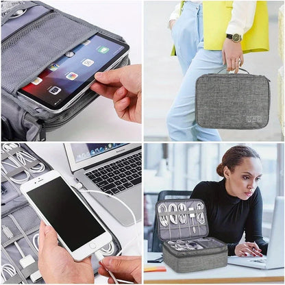 Portable Travel Cable Storage Bag