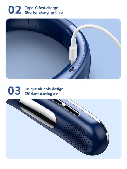 Bladeless Silent Neckband Neck Fan