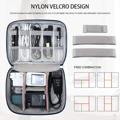 Portable Travel Cable Storage Bag