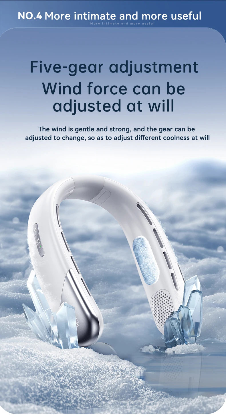 Bladeless Silent Neckband Neck Fan